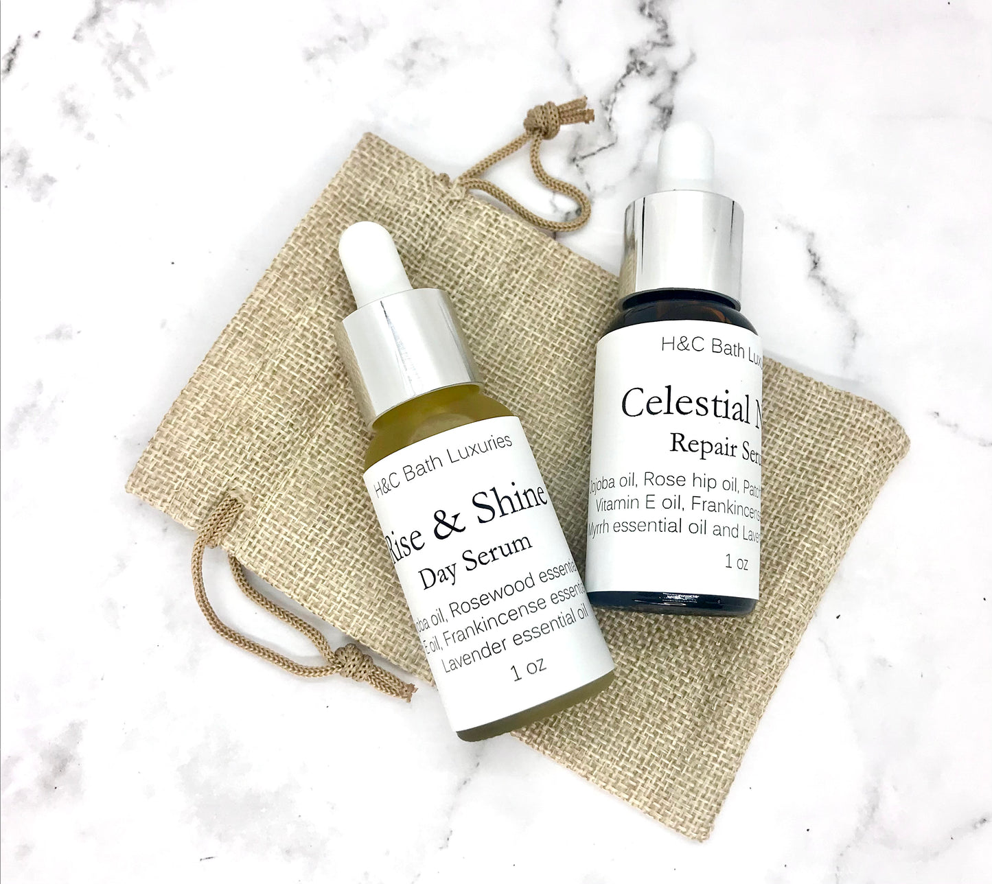 "Day and Night" Facial Serums H&C Bath Luxuries
